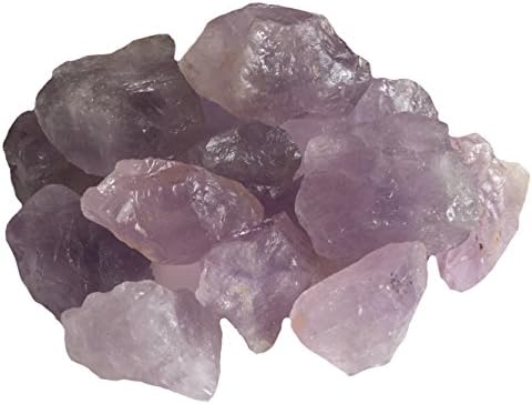 100% Natural Amethyst Crystal - One Raw Stone for Cutting, Lapidary, Tumbling, and Polishing (4 oz)