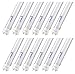 Hyperikon T8/T10/T12 LED 4FT Light Tube, 4000K (Daylight Glow), 2220 lumens, Dual-End Powered, Ballast Compatible, 18W (40W equivalent) Frosted Cover, UL & DLC, (12 Pack)