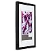 Gallery Solutions 14x18 Black Wood Wall Frame with Double White Mat for 11x14 Image