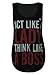 Women's Vest Top Act Like a Lady Think Like a Boss Yolo Skulls