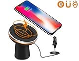 Wireless Car Charger Dgtal Put2Go 360 °Rotatable Car Mount With Qi Wireless Charging And Dual Universal Car Charger for for Qi Android Phone, Samsung Note LG Nexus and More