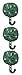 Sand Dollar Shell Wall Hooks Hangers Cast Iron Antique Green Verdigris - Set of 3