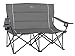 Timber Ridge Spruce Duo Loveseat Oversize Quad-Folding Camp Seat, Greythumb 1