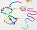 yueton Dog Pet Puppy Cat Kitty Adjustable Nylon Leash Rainbow Dog Chest Straps Chain Seven Color Traction Thoracic Dorsal Suits Dog Rope Dog's Leash Chain