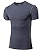 Men's Dry Fit Athletic Compression Short Sleeve T Shirt#1003