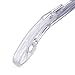 HOUSE DAY Household Mall 3.7 inch 100pcs Clear P-Grab Non-Slip Hanger Grips Rubber Strips Closet Accessories Shoulder Shaper Holder