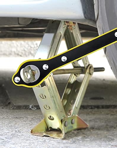 2Pack 360 Swivel Auto Labor Saving Jack Ratchet Wrench Jack Ratch　並行輸入 Universal Automotive 360 Swivel Jack Ratchet Wrench Scissor Jack Lift Speed  Handle Tool Lug Handle Wrench (Hexagon Wrench) : : Automotive