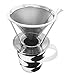 The Brewologist Pour Over Coffee Filter - Permanent, Reusable Stainless Steel Filter for the Best Coffee (2 cup)