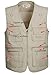 Gihuo Men's Fishing Vest Utility Safari Travel Vest with Pockets Outdoor Work Photo Cargo Fly Summer Vest