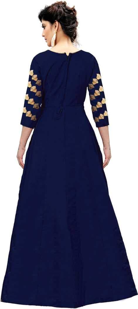 mahalaxmi fashion women's cotton silk anarkali gown