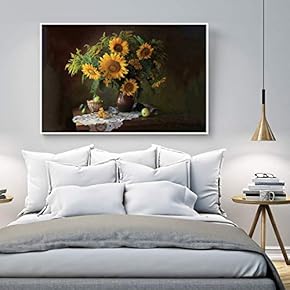 Floating Framed Canvas Wall Art for Living Room, Bedroom Still Life Canvas Prints for Home Decoration Ready to Hang - 16x24 inches