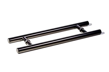 18 Inch Round Shape Bar Stainless Steel Modern Contemporary Entry Door Handle Bar Ladder Pull Shower Glass Sliding Barn Door Entrance Interior