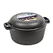 Westinghouse WFL508 Select Series Seasoned Cast Iron 5 Quart Dutch Oven with Skillet Lid