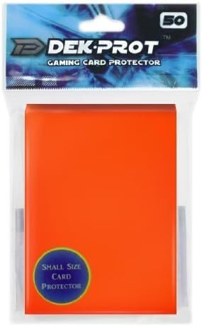 YuGiOh D Dek Prot Flat Gaming Card Sleeves Tulip Orange 50 Count