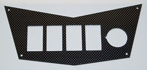 Concours Specialties Carbon Fiber Finish Polaris RZR 800 Switch Panel Plate 2011 & up