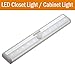 LED Closet Light - Roukos Wireless/Rechargble 10-LED Infrared Motion Sensor Cabinet Light DIY Stick-on Anywhere