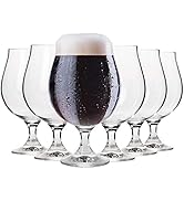 Krosno Dark Ale Stout Beer Glasses | Set of 6 | 500 ML | Elite Collection | Perfect for Home and ...