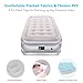 TOPELEK Air Mattress, Twin Size Airbed with Built-in Electric Pump, Flocked Fabrics & Extra Thick PVC, Storage Bag, Easy Setup for Indoors and Outdoors Use, Height 18”, Greythumb 1