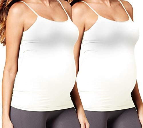 Maternity Tank Tops - Nursing Camisole Shirt Stretch Spandex Women Cami Top