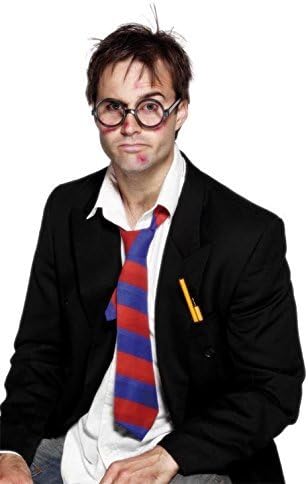 Uwant Fashion School Boy Tie Mens Ladies Blue And Red Naughty School Girl Tie Fancy Dress by Uwant Fashion Costumes