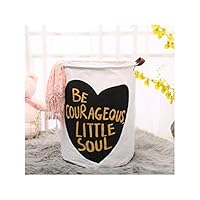 elecouble Cotton Linen Large Laundry Basket Foldable Dirty Clothes Storage Hamper Room Toys Organizer Sundries Storage,Heart 35X45Cm,See Details