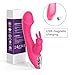 G Spot Vibrator Rabbit Dildo Vibrator with 7 Powerful Vibration Clitoris Stimulator Vibrator for Female Dildo Adult Sex Toys for Women and Couples