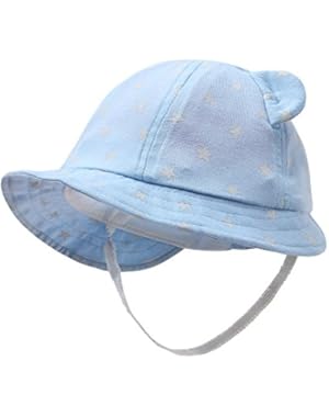 Vivobiniya Newborn Boy Summer Hats Baby Sun Hats Little BearToddler Hat 0-2y