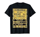 Hip Hop Artists Cassettes T-Shirt - Old School Rap Tee