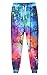 Westkun Men's Emoji Joggers Sweatpants/shirts Galaxy Blue Sportswear Gym Sport