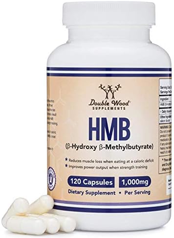HMB Supplement, Third Party Tested, for Muscle Recovery, Growth, and Retention (Protein Synthesis) - Made in USA, 120 Capsules, 1000mg Per Serving