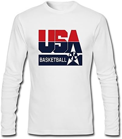 Usa Basketball Logo T-shirts M White For Men Cotton