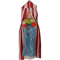 Haunted Hill Farm 6.6 ft. Animated Hanging Lighted Clown Decoration | Flashing Eyes and Poseable Arms | Halloween House Props | Touch Activated | Speaks 5 Phrases | Battery-Operated | HHFTCL-4HLS Haunted Hill Farm 6.6 ft. Animated Hanging Lighted Clown Decoration | Flashing Eyes and Poseable Arms | Halloween House Props | Touch Activated | Speaks 5 Phrases | Battery-Operated | HHFTCL-4HLS