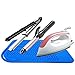 Heat Resistant Mat for Curling Irons, Hair Straightener, Flat Irons and Hair Styling Tools 9″ x 6.5″, Food Grade Silicone, Bluethumb 2
