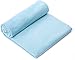 Microfiber Travel Towel – Sports Towel for the Gym – Beach - Camping - Swimming – Yoga – Pilates – Quick Dry – Lightweight – Compact – Antibacterial (Blue, 60 X 30 Inches)