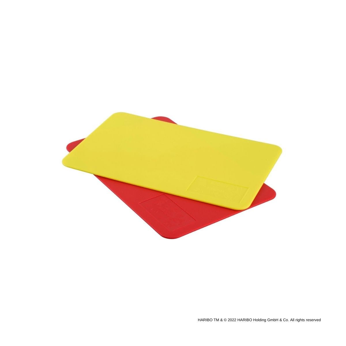 Zenker Meets Haribo Cutting Mat Double Pack - 2 Pieces Cutting Mats in Yellow and Red - Plastic Mat for Baking & Crafts in Haribo Design