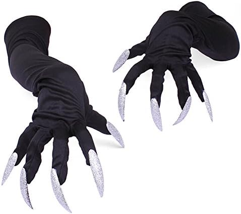 Halloween Long Paws Claws Cosplay Gloves for Costume Party