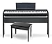 Yamaha P-115 88-Key Weighted Action Digital Piano Black with Wood Stand and Bench