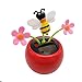 yingyue Cute Creative Dancing Flower Bee Model Solar Powered Swing Toy Car Ornament Home Office Decor Gift