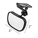 Baby Car Mirror, EnjoyULife Baby Safety Rearview Mirror, Child observation mirror, 360 Degree Adjustable, Shatterproof Acrylic, Suction Cup on Windshield/Clip on Car Sun Visor, Small Size: 3
