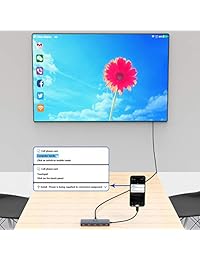 USB C HUB, ICZI 10 en 1 USB Tipo C a HDMI VGA Converter, RJ 45 Ethernet Switch, USB 3.0 puertos, SD TF lector de tarjetas de memoria para Macbook Pro 2017 y otro tipo C portátil   cuerpo de aluminio (gris oscuro)