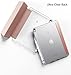 Poetic Lumos X Case Designed for iPad Air 3 (10.5 Inch, 2019), iPad Pro 10.5 Case, Smart Cover with Pencil Holder, Flexible Soft Clear TPU Back, Slim Fit Trifold Stand Folio Front, Rose Gold/Clear