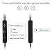 In-Ear Earbuds With Selfie, Kicoeoy Wired Earphones Stereo Bass Headphones Noise Cancelling Headset With Built-in Mic and Volume Control 3 Extra Silicone Ear buds(S/M/L) (Black)