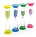 Dazzling Toys Hourglass Sand Timer 12 Assorted Colors Mini Plastic Sand Timer Clock Toy 3 Inch Kids Multi Colored Sand Timer Toy Party Favor