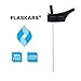 Flaskars Straw Lid for Wide Mouth Hydro Sport Water Bottle Flask with 2 Straws and Brushes