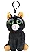 Feisty Pets Mini Black Cat: Katy Cobweb Stuffed Attitude Plush Animal