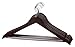 Home-it (24) Pack Solid Wood Clothes Hangers, Coat Hanger Cherry Wooden Hangers