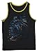 Batman (DC Comics) Reversible Tank Top - Classic Logo and Action Pose Image (Medium) Black