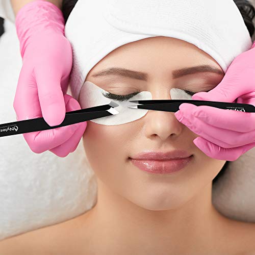 Nylea 9pcs Precision Tweezers & Nail Clippers Set [Stainless Steel] Pedicure Scissors, Toenails Cuticle Cutter Clipper Fingernails Grooming Kit for Men & Women Eyebrows Facial Hair [Free Leather Case] - Thumbnail 7