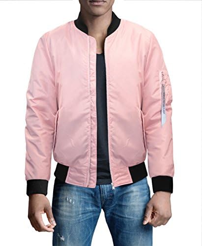 Men’s Premium Multi Style Bomber Jacket AJK45756 Dusty Rose M