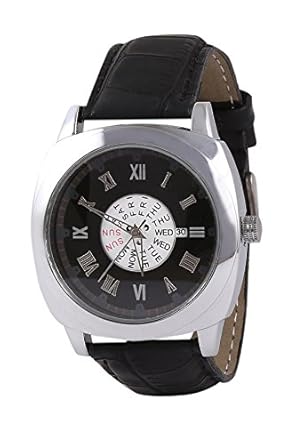 Crazeis Stylish Round Dial/Case with Leather Strap Analog Watch for Men/Boys (New Collection)